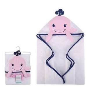 Bath | 3D Baby Hooded Towel Woven Terry (Whale)