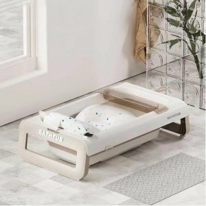 Bath | Paly Collapsible Bath Tub W/Thermometer & Bath Support