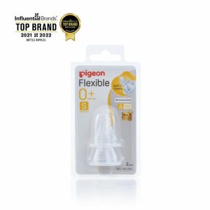 Bottle Feeding | Pigeon Flexible Nipple (2 Pcs/Blister Pack)