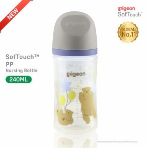 Bottle Feeding | Pigeon Softouch™ Pp Nursing Bottle – Bear 240Ml