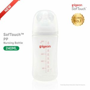 Bottle Feeding | Pigeon Softouch™ Pp Nursing Bottle – Logo 240Ml