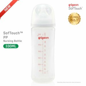 Bottle Feeding | Pigeon Softouch™ Pp Nursing Bottle – Logo 330Ml