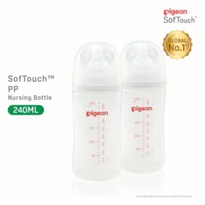 Bottle Feeding | Pigeon Softouch™ Pp Nursing Bottle – Twin Pack 240Ml