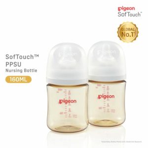 Bottle Feeding | Pigeon Softouch™ Ppsu Nursing Bottle – Twin Pack 160Ml