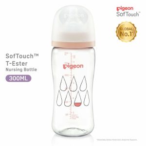 Bottle Feeding | Pigeon Softouch™ T-Ester Nursing Bottle – Single Pack 300Ml Dewdrop