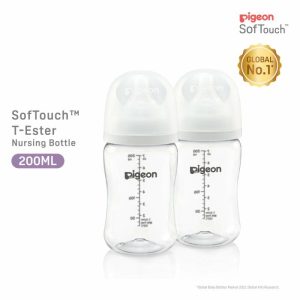 Bottle Feeding | Pigeon Softouch™ T-Ester Nursing Bottle – Twin Pack 200Ml