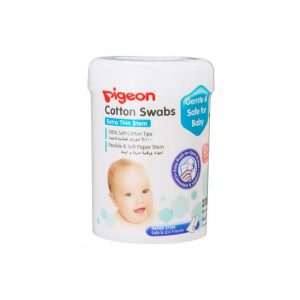 Changing Needs | Pigeon Cotton Swabs Thin Stem, 200 Pcs/Hinged Case