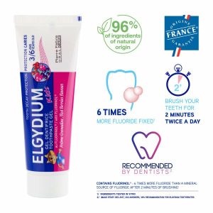 Oral Care | Elgydium Kids Red Berries Toothpaste (Grenadine) 50Ml 3-6 Yrs Old