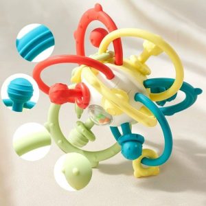 Toys for Babies | Silicone Sensory Ball (Suitable For 3+ Mths)