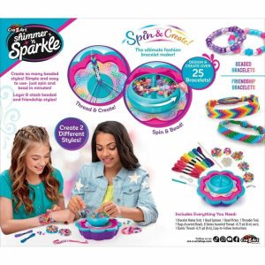 Toys for Kids | Cra-Z-Art Shimmer ‘N Sparkle – 2-In-1 Spin & Bead Friendship Studio